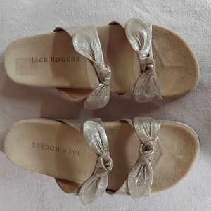 Jack Rogers Women's Monica Double Knot Lug Comfort Platform Slide Sandals Size 9